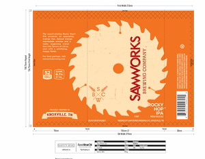 Saw Works Brewing Company Rocky Hop India Pale Ale April 2016