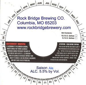 Rock Bridge Brewing Company Saison