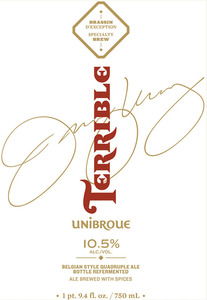 Unibroue Terrible April 2016