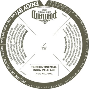 Portland Brewing Subcontinental India Pale Ale