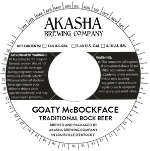 Akasha Brewing Company Goaty Mcbockface