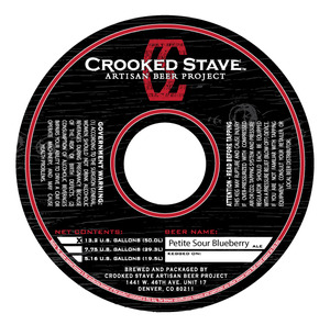 Crooked Stave Artisan Beer Project Petite Sour Blueberry