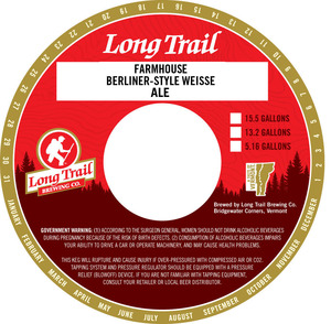 Long Trail Brewing Company Farmhouse Berliner-style Weisse April 2016