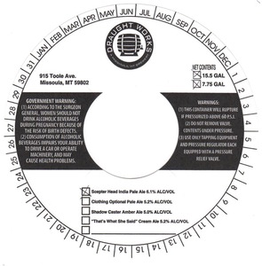 Scepter Head India Pale Ale April 2016