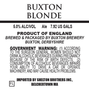 Buxton Brewery Blonde April 2016