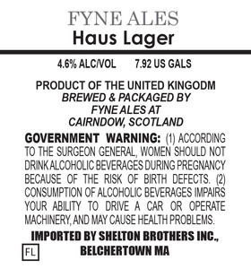 Fyne Ales Haus Lager April 2016