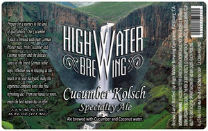 High Water Brewing Cucumber Kolsch