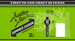 Southern Star Brewing Summer Saison April 2016