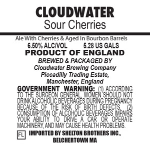 Cloudwater Sour Cherries April 2016