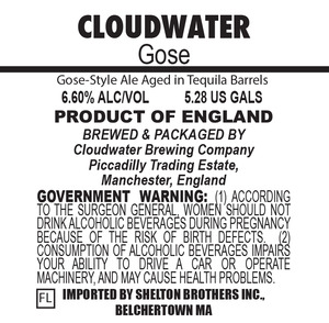 Cloudwater Gose April 2016