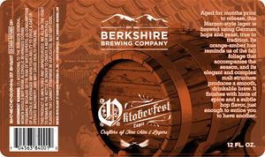 Berkshire Brewing Company Oktoberfest Lager