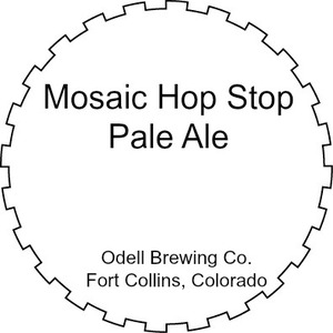 Odell Brewing Company Mosaic Hop Stop Pale Ale April 2016