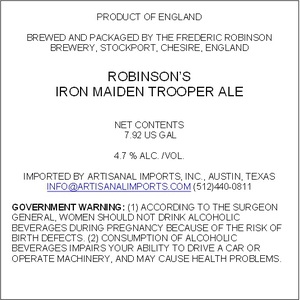 Iron Maiden Trooper April 2016