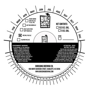 Birdsong Free Will Pale Ale