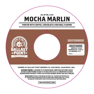 Ballast Point Mocha Marlin April 2016