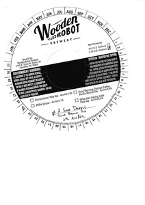 Wooden Robot Brewery A Sour Darkly - Sour Brown Ale April 2016