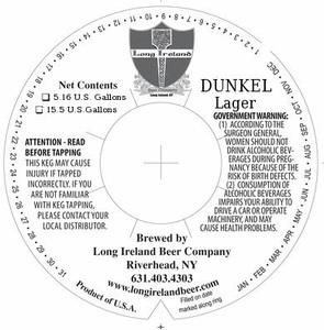 Long Ireland Beer Company Dunkel Lager April 2016