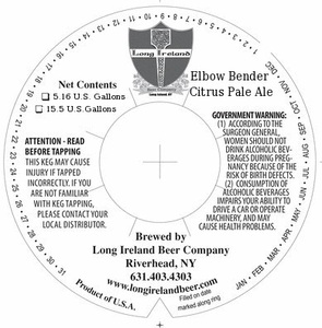 Long Ireland Beer Company Elbow Bender Citrus Pale Ale