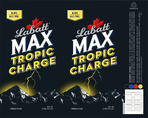 Labatt Max Tropic Charge April 2016