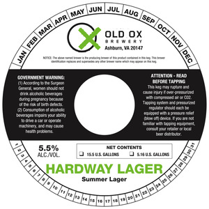 Hardway Lager April 2016