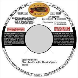 Cigar City Brewing Seasonal Sneak