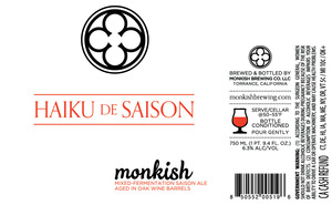 Monkish Brewing Co. Haiku De Saison