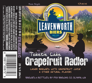 Leavenworth Biers Toketie Lake Grapefruit Radler