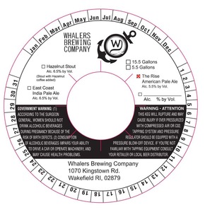 Whalers Brewing Company The Rise April 2016