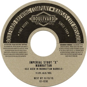 Boulevard Imperial Stout X-manhattan