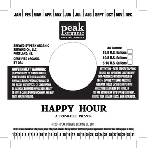 Peak Organic Happy Hour April 2016