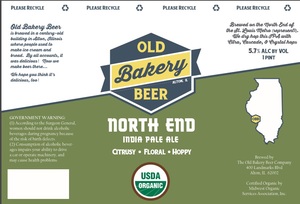 The Old Bakery Beer Company North End American India Pale Ale