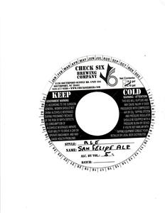 Check Six Brewing Company San Felipe Ale April 2016