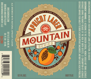Breckenridge Brewery Mountain Series Apricot Lager