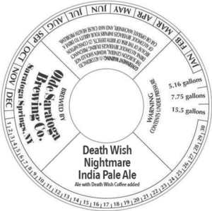 Olde Saratoga Brewing Compnay Death Wish Nightmare