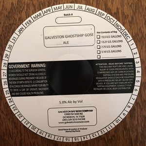 Galveston Ghostship Gose 