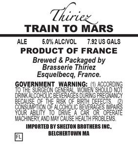 Brasserie Thierez Train To Mars April 2016