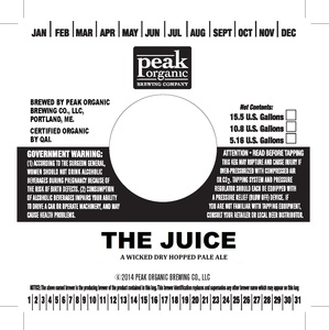Peak Organic The Juice April 2016