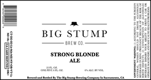 Big Stump Brewing Company Strong Blonde Ale