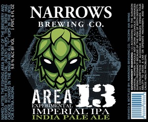 Area 13 Experimental Imperial India Pale Ale