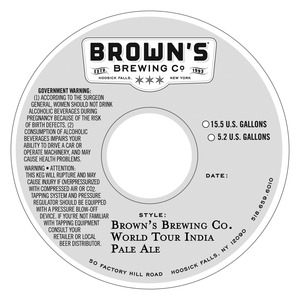 Brown's Brewing Co. World Tour India Pale Ale