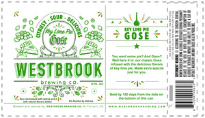 Westbrook Brewing Company Key Lime Pie Gose