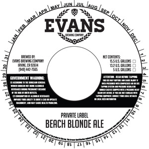 Pl Beach Blonde Ale 