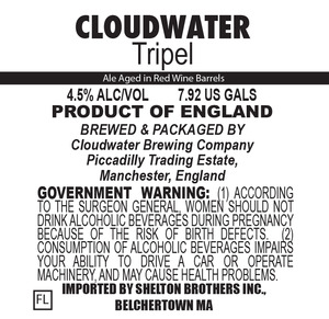 Cloudwater Tripel April 2016