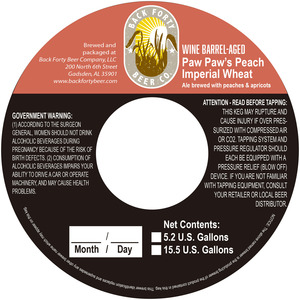 Back Forty Beer Company Paw Paw's April 2016