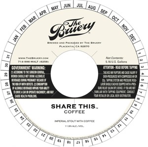 The Bruery Share This (coffee) April 2016