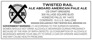 Twisted Rail Brewing Ale Aboard April 2016