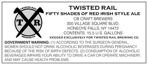 Twisted Rail Brewing Fifty Shades Of Red April 2016