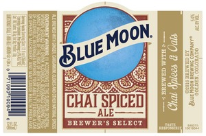 Blue Moon Chai Spiced Ale April 2016