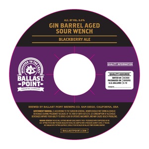 Ballast Point Gin Barrel Aged Sour Wench