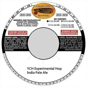 Ych Experimental Hop Ipa April 2016